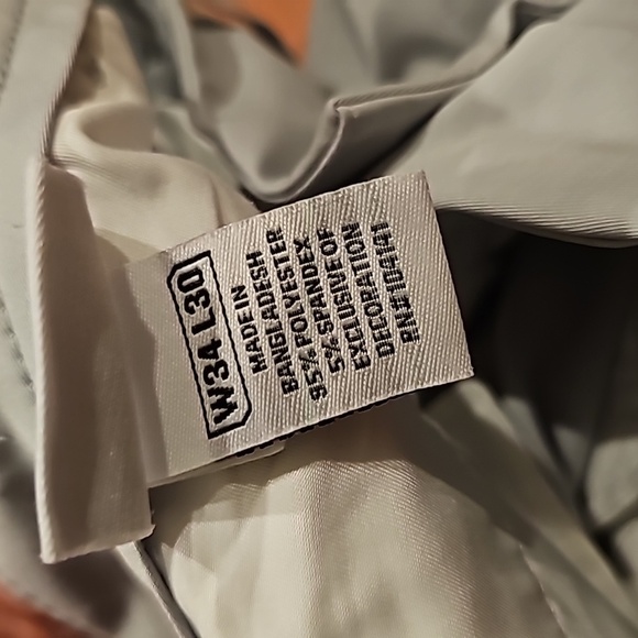 💥SLAZENGER light gray golf pants sz 34 x 30 - Picture 6 of 6